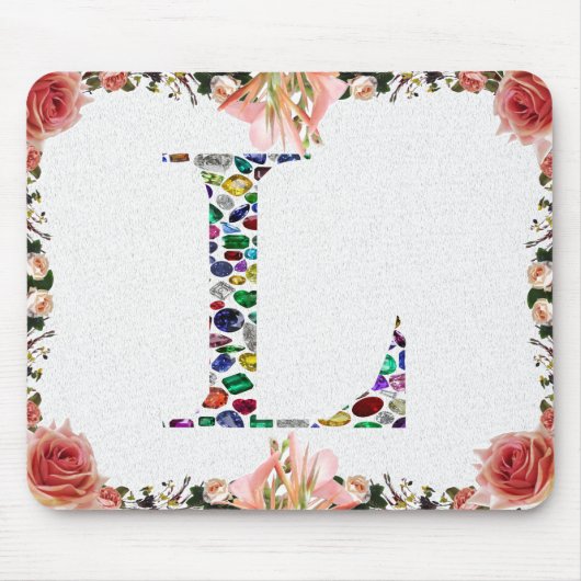 Letter L Monogram Muismat (Voorkant)