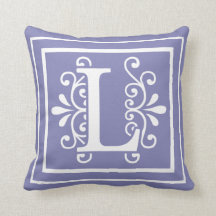 Letter L Monogram Periwinkle Paars
