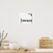 Letter L Monogram Poster (Keuken)