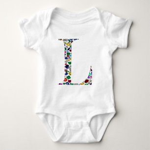 Letter L Monogram Romper