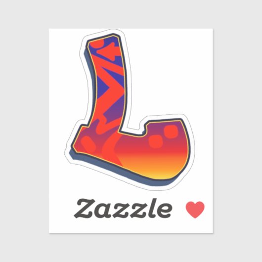 Letter L -  Night Sky Sticker (Vel)