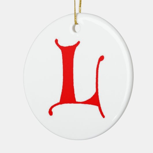 Letter L Ornament (Links)