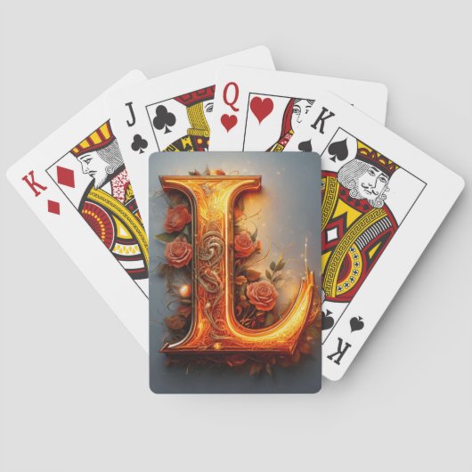 letter l) pokerkaarten (Achterkant)