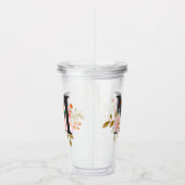 Letter M Acryl Drinkbeker (Rechts)
