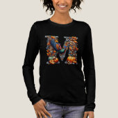 Letter m by Thanksgiving style Tri-Blend Shirt (Voorkant)