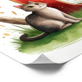 Letter M Cat Fairy Poster Feline Pet Alphabet Art (Coin)