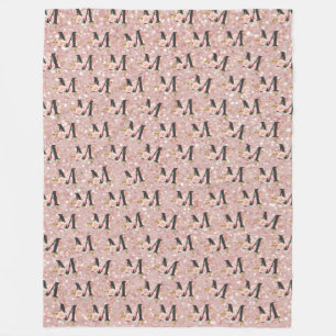 Letter M Fleece Deken