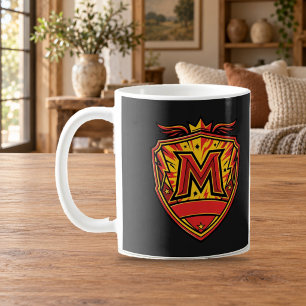 Letter M Hero Crest Shield Monogram Mok