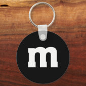 Letter M hoofdalfabet Sleutelhanger (Voorkant)