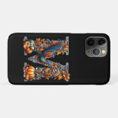 Letter m in Thanksgiving-stijl  Case-Mate iPhone Case (Achterkant (horizontaal))