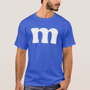 Letter M Low Hoesje Alphabet Matching Funny Hallow T-shirt
