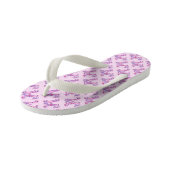 Letter M monogram flip flop thangen (Schuin)