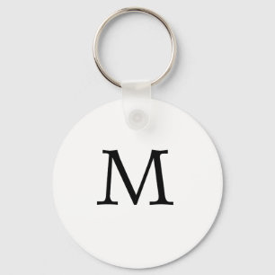Letter M Monogram Sleutelhanger