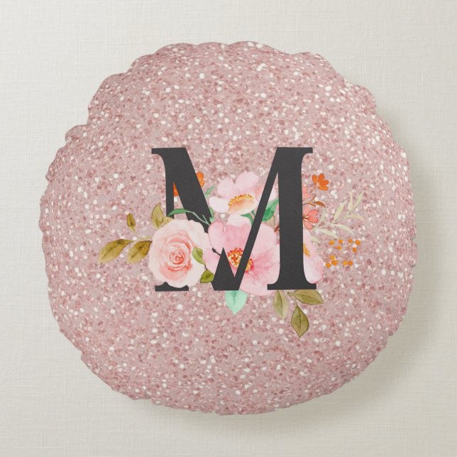 Letter M Rond Kussen (Voorkant)
