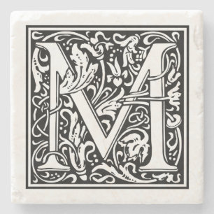  letter M Stenen Onderzetter