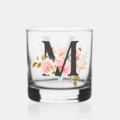 Letter M Whisky Glas (Achterkant)