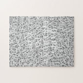 Letter Mix Chic Fun Monotone  Legpuzzel (Horizontaal)