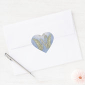 Letter N Angel Monogram Hart Sticker (Envelop)