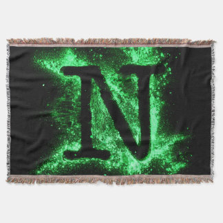 Letter N Groen Hoofdstedelijk Alfabet Deken