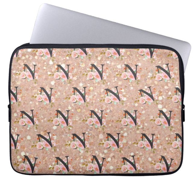 Letter N Laptop Sleeve (Voorkant)