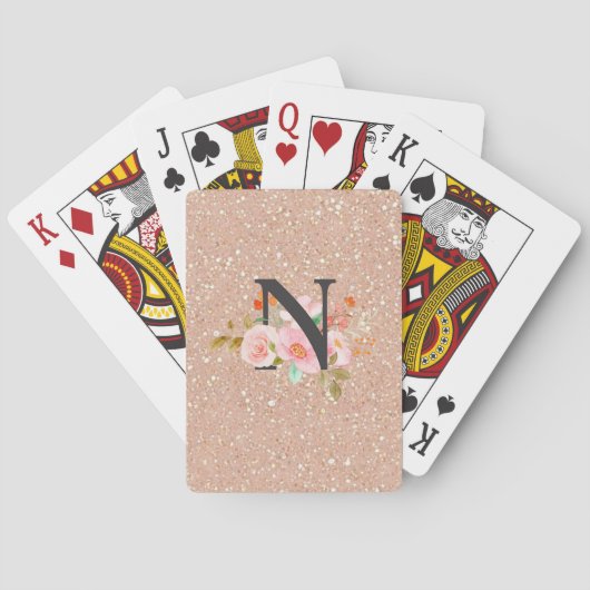 Letter N Pokerkaarten (Achterkant)