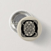Letter O  Celtic Knot Monogram Ronde Button 3,2 Cm (Voorkant /achterkant)