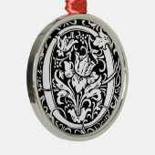 Letter O Medieval Monogram Initiaal Metalen Ornament (Rechts)