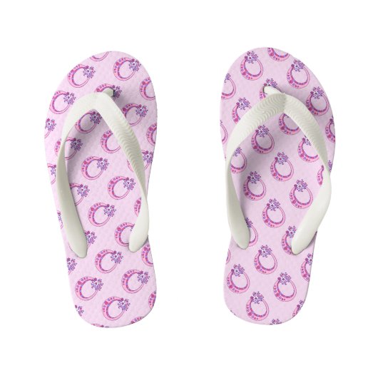 Letter O monogram doodle art teenslippers (Voetbed)