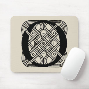 Letter O Monogram Vintage Keltische Knoopprint Muismat
