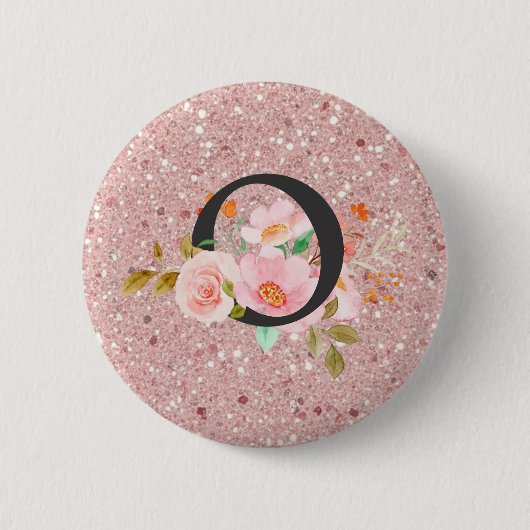 Letter O Ronde Button 5,7 Cm (Voorkant)