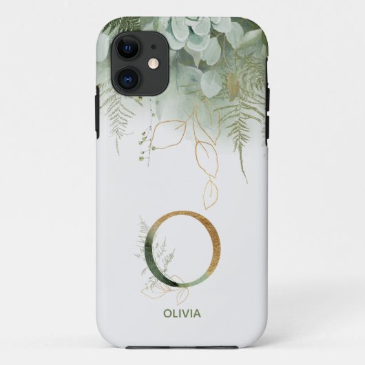 Letter O Varen & Succulent Hoesje-Mate iPhone Case (Achterkant)