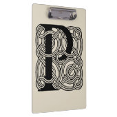 Letter P  Celtic Knot Monogram Klembord (Rechts)