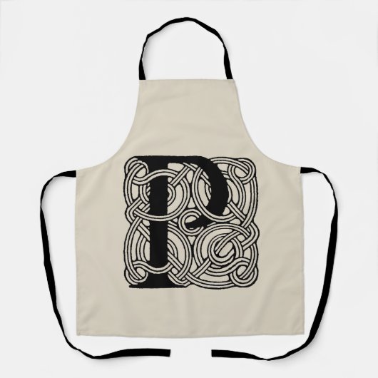 Letter P  Celtic Knot Monogram Schort (Voorkant)