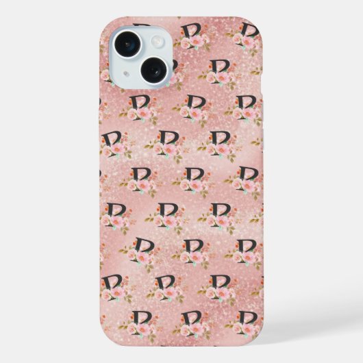 Letter P iPhone Hoesje (Achterkant)