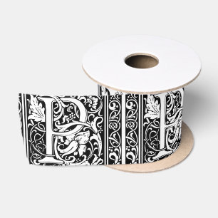 Letter P Middeleeuwse Monogram Art Nouveau Lint