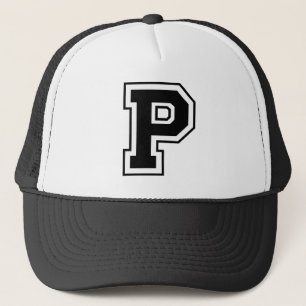 Letter "P"-Monogram Trucker Pet