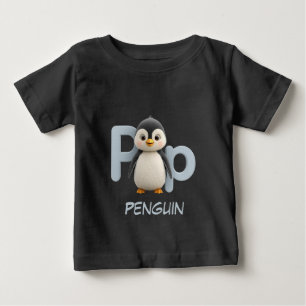 Letter P Pinguïn Educatieve Kinderen T-shirt Bov
