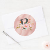 Letter P Ronde Sticker (Envelop)