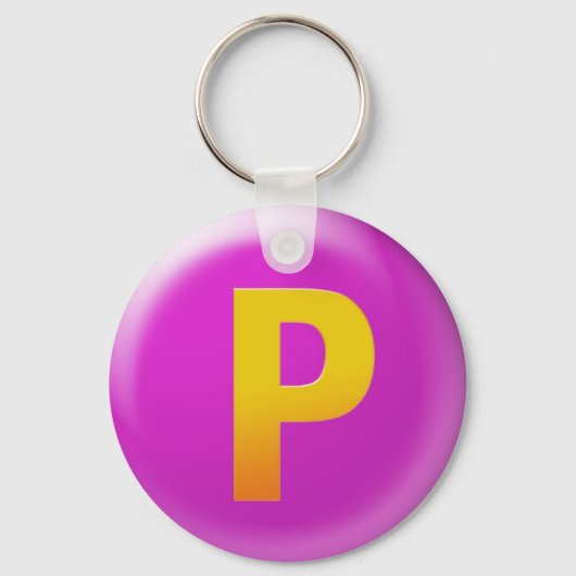 Letter P Sleutelhanger (Voorkant)