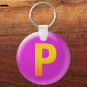 Letter P Sleutelhanger (Voorkant)