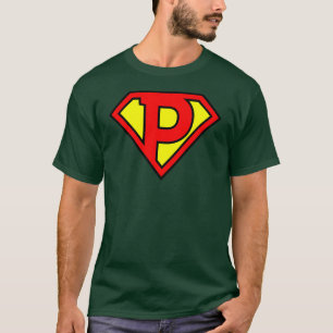 Letter P Super Letter Vol1 jongen T-shirt