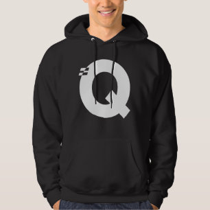 Letter Q Alphabet Initiaal Monogram Hoodie