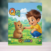 Letter Q Alphabet Poster – Q is for Quokka (Neutre)