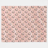 Letter Q Fleece Deken (Voorkant (Horizontaal))