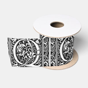 Letter Q Middeleeuwse Monogram Art Nouveau Lint