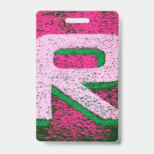 Letter r badge (Voorzijde)