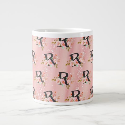 Letter R Extra Grote Beker (Voorkant)