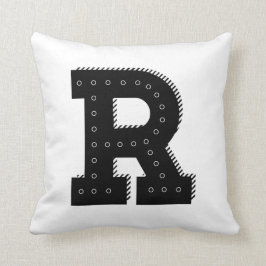 Letter R Initiaal Pillow Kussen