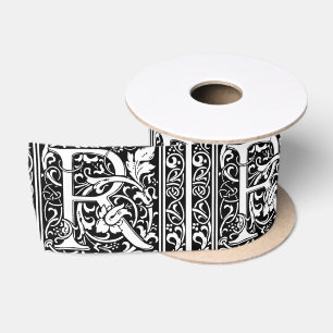 Letter R Middeleeuwse Monogram Art Nouveau Lint