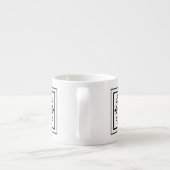Letter R Monogram Espresso Mok (Achterkant)